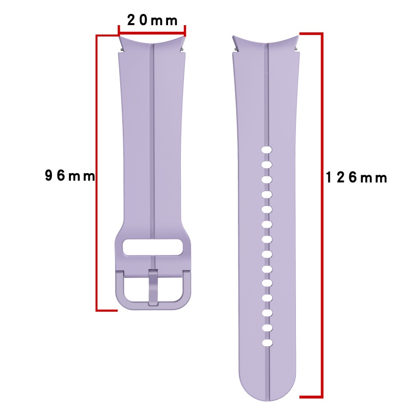 Dây Đeo Bằng silicone Cho Đồng Hồ Thông Minh samsung galaxy watch 6 / 4 / 5 / pro 45mm 44mm 40mm 47mm 43mm