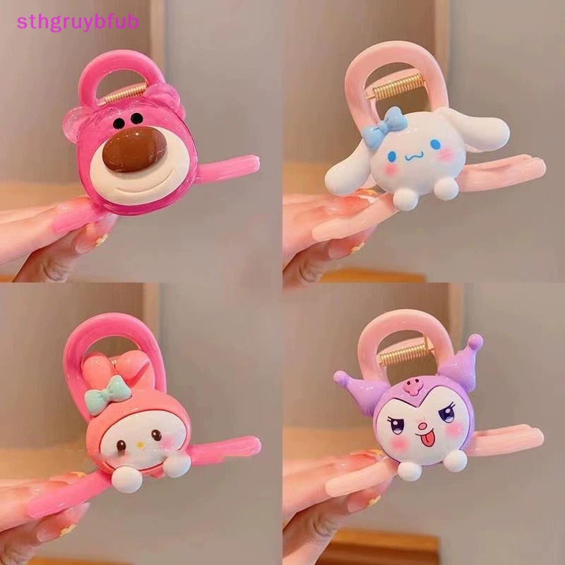 Sthb thời trang phim hoạt hình cô gái kẹp tóc dễ thương phim hoạt hình trẻ em kẹp tóc cô gái sau đầu kẹp tóc đuôi ngựa kẹp cá mập nhựa vn