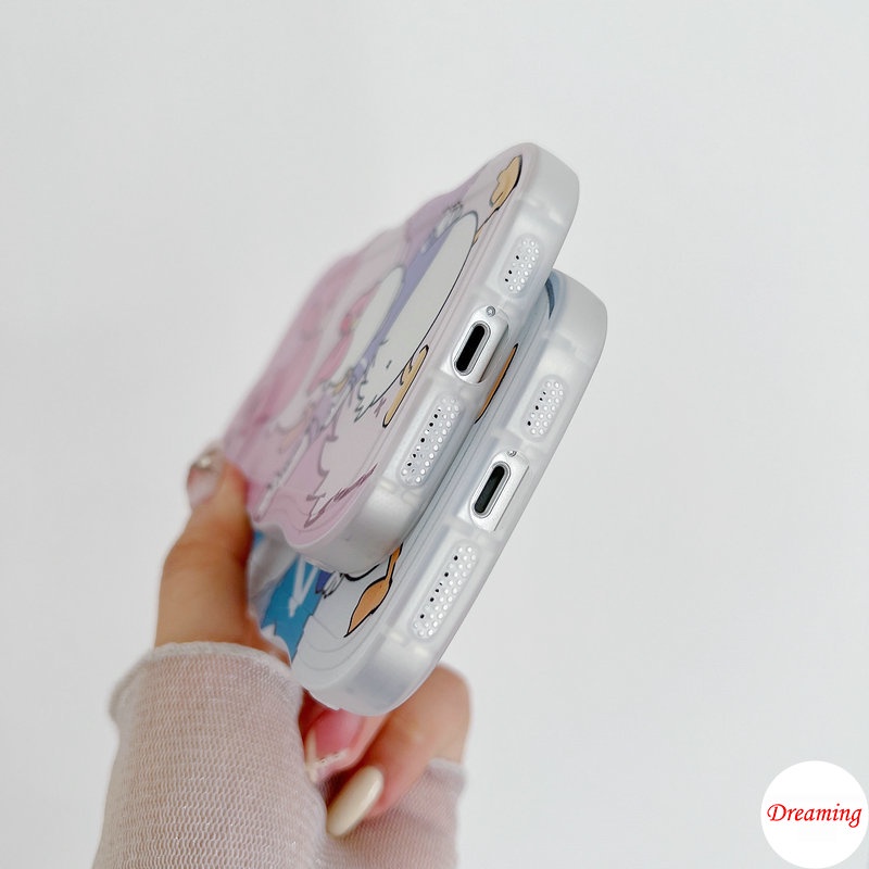 Ốp lưng cho oppo a17k a16k a16e a15s a96 a95 a94 a93 a92 a91 a83 a78 a77s a76 a74 a57 a55 a54 a53 a52 a5s a33 a31 hình bầu dục mắt to họa tiết hình con vịt dễ thương arse