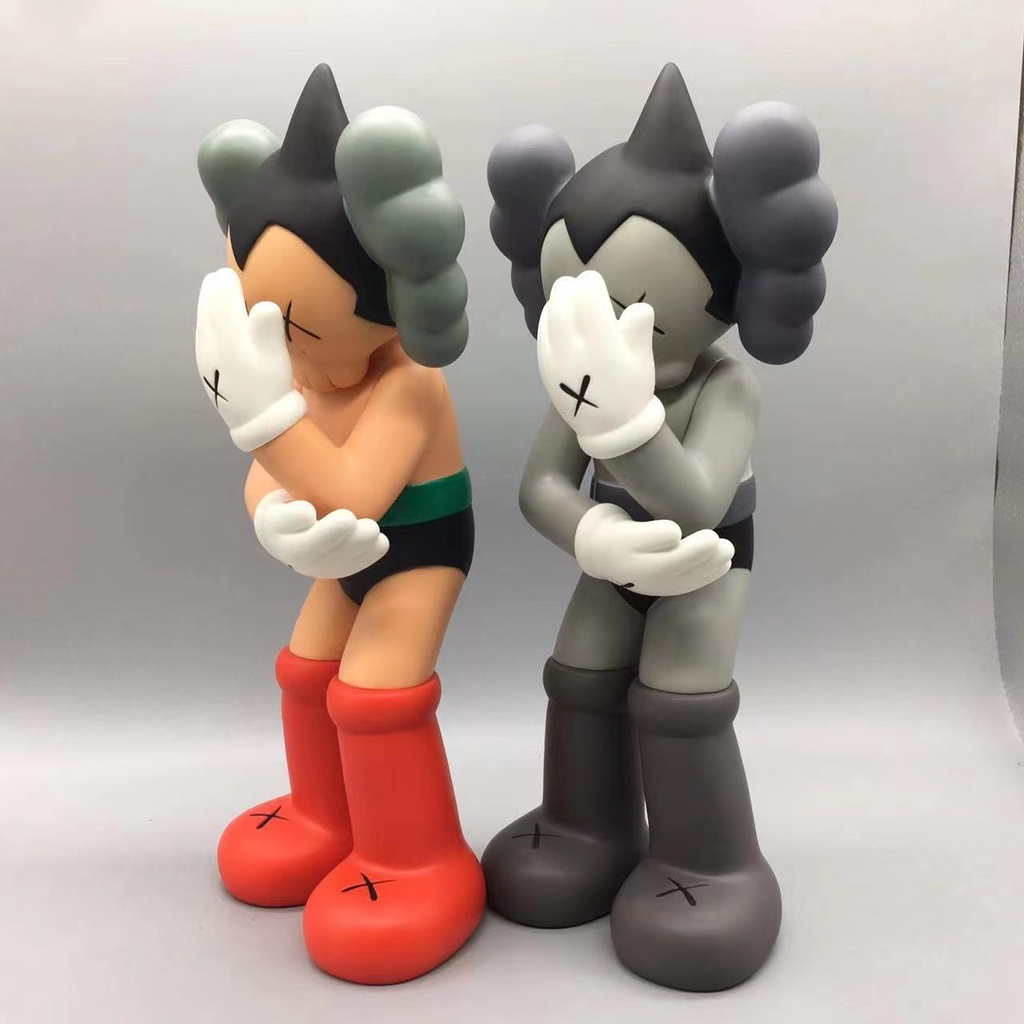 37cm mand kaws mighty atom astroboytetsuwan atom bộ sưu tập đồ chơi hình pvc