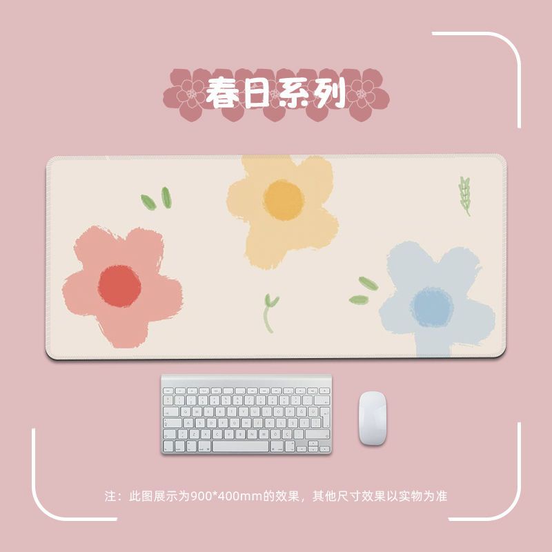 Tấm Lót Chuột Và Bàn Phím Hình Hoa Tulip Dễ Thương