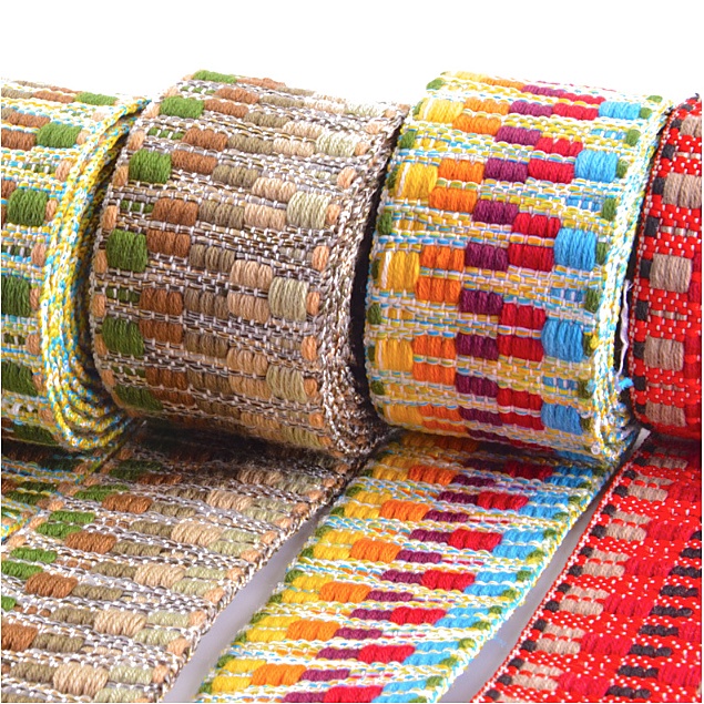 : 10 yards táncrochet dân tộc thêu hoa ren trang trí ruy băng đồ dùng may mặc trang trí tự làm phụ kiện may mặc 3.8cm giảm giá jy