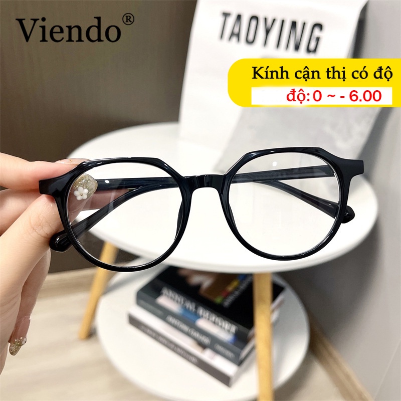 VIENDO Kính Mát Gọng Đa Giác Bằng Nhựa Chống Tia uv Thời Trang Cho Nam Và Nữ(có thể cắt cận thị ống kính)