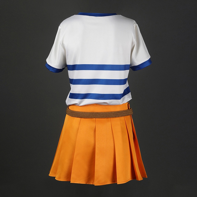 Sq2 one piece nami cosplay trang phục áo phông váy thắt lưng anime nami cos halloween party