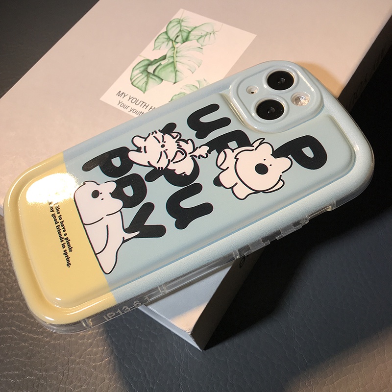 Soft soap blue puppy case wtih phone chain strap cho oppo reno 10 pro 7 8 z 5g 10 pro 8 5g 7 z 8 6 5 oppo a78 a77s a54 a16k a17 a17k a95 a96 a98 a58 a55 a57phone Việt