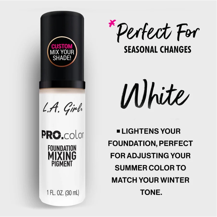 Kem nền hiệu chỉnh tone màu La Girl Pro.color Foundation Mixing Pigment