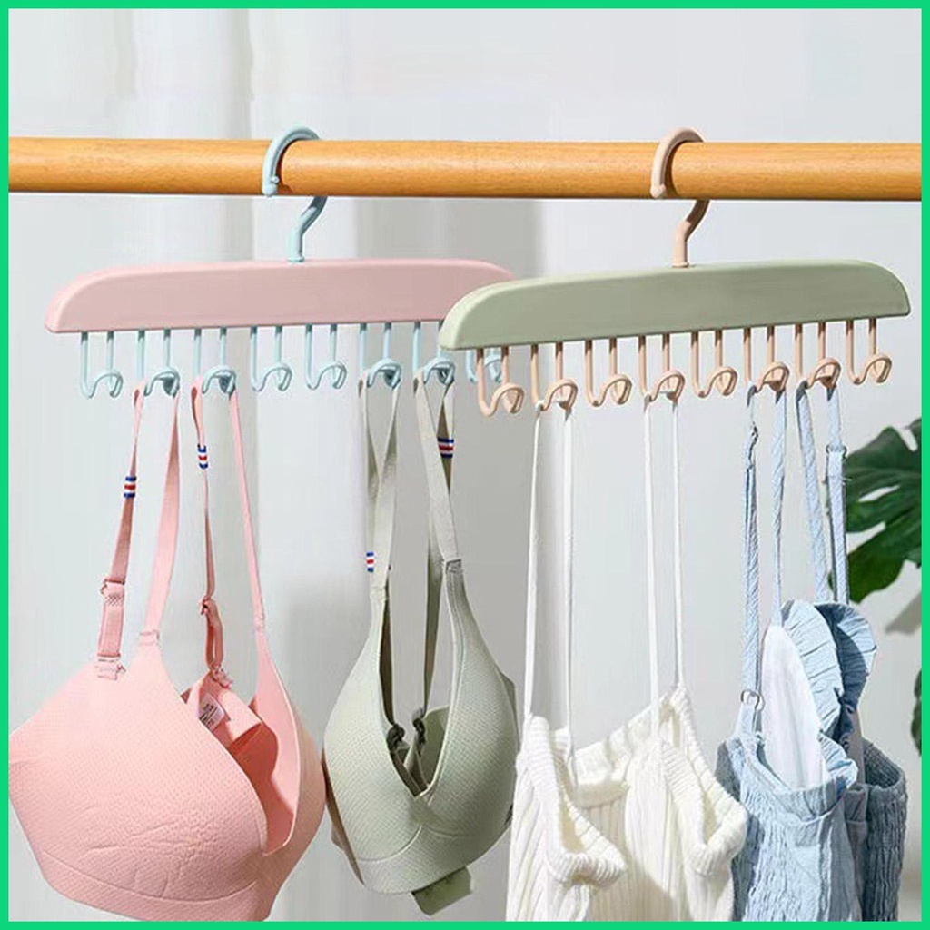 Tank top hanger bra hanger for closet organizer 8 storage capacity non-slip hang on tie holder closet organizer jiwvn