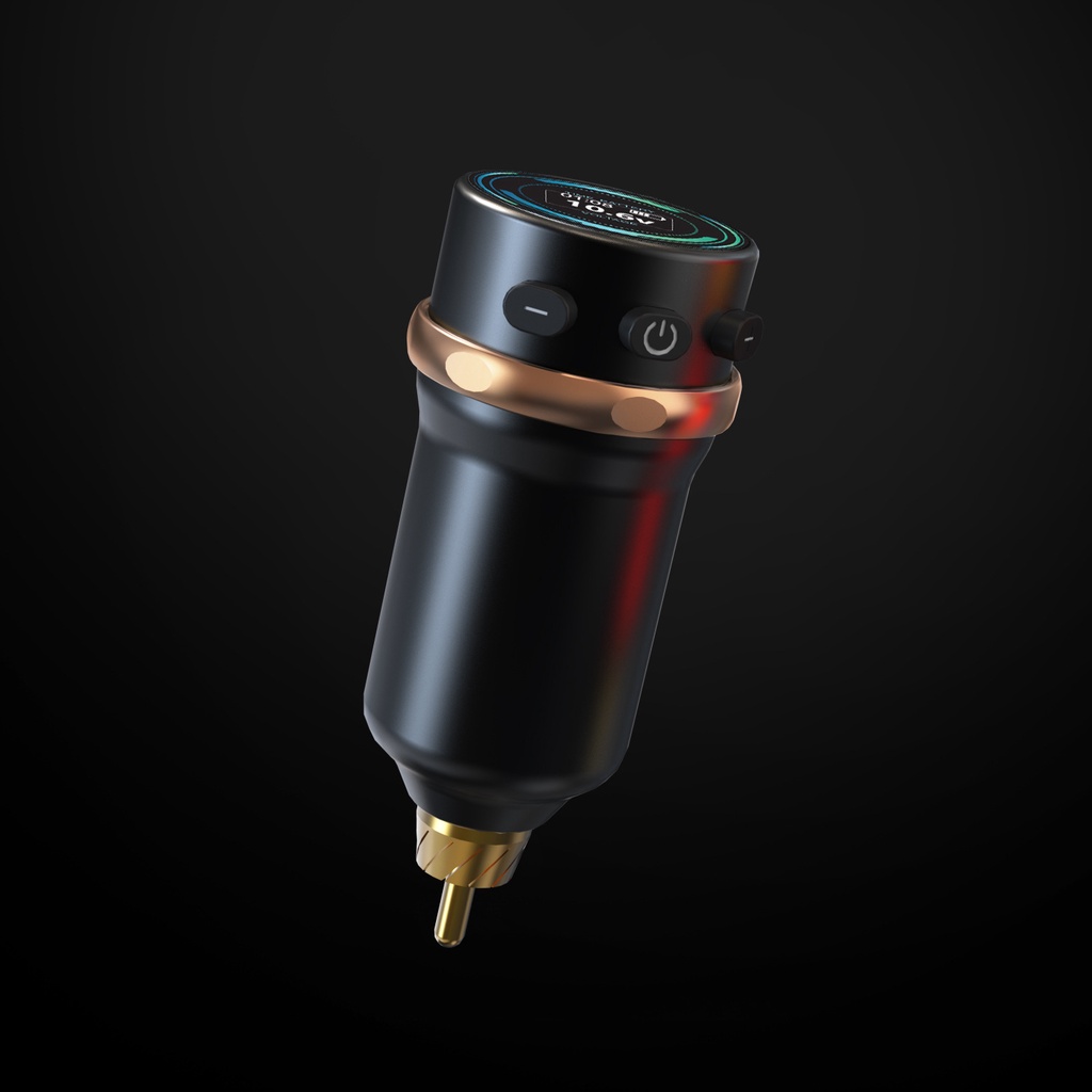 Đen Pin 4-12v 1600mah Cho Máy Xăm Không Dây ± 0.1v