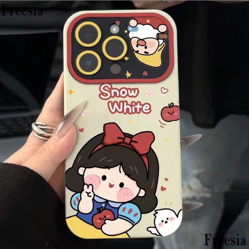 Ốp Điện Thoại Dẻo Họa Tiết Bạch Tuyết & Cửa Sổ Độc Đáo Thời Trang Cho iphone13pro12 / 11 7p 14promax
