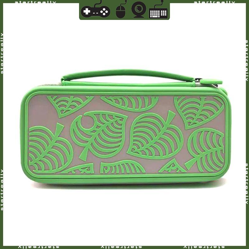 Startreally animal crossing theme travel case cover box storage bag for ns switch game host
