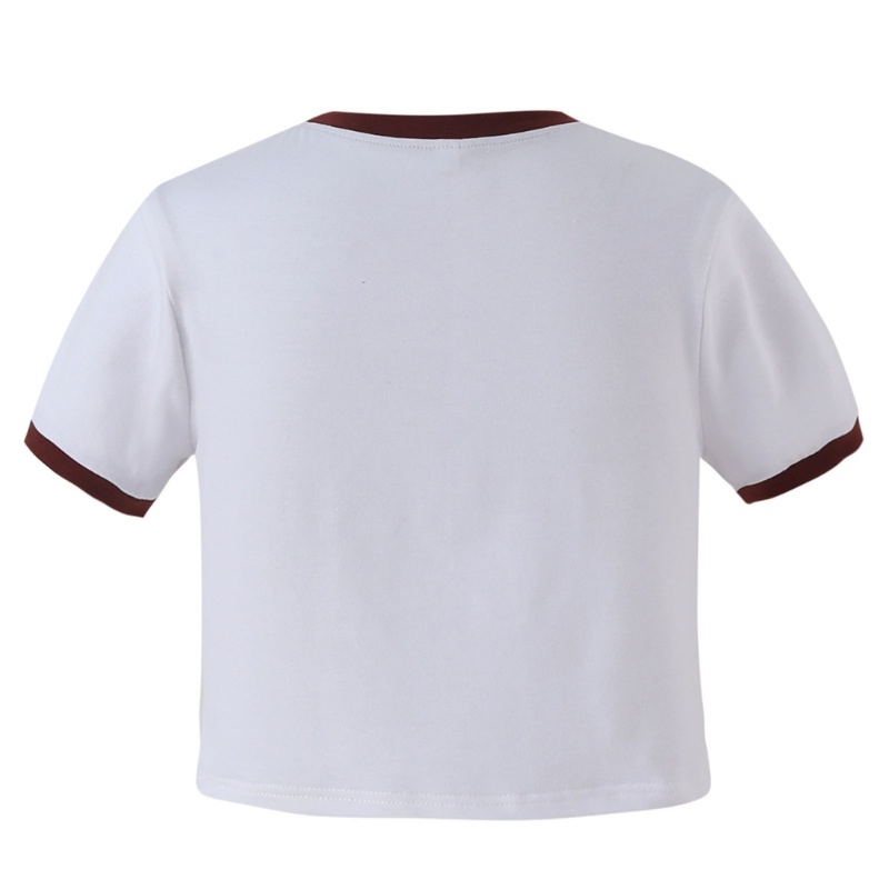 Áo Thun Crop Top Tay Ngắn In Chữ I Love My Boyfriend Thời Trang Cho Nữ