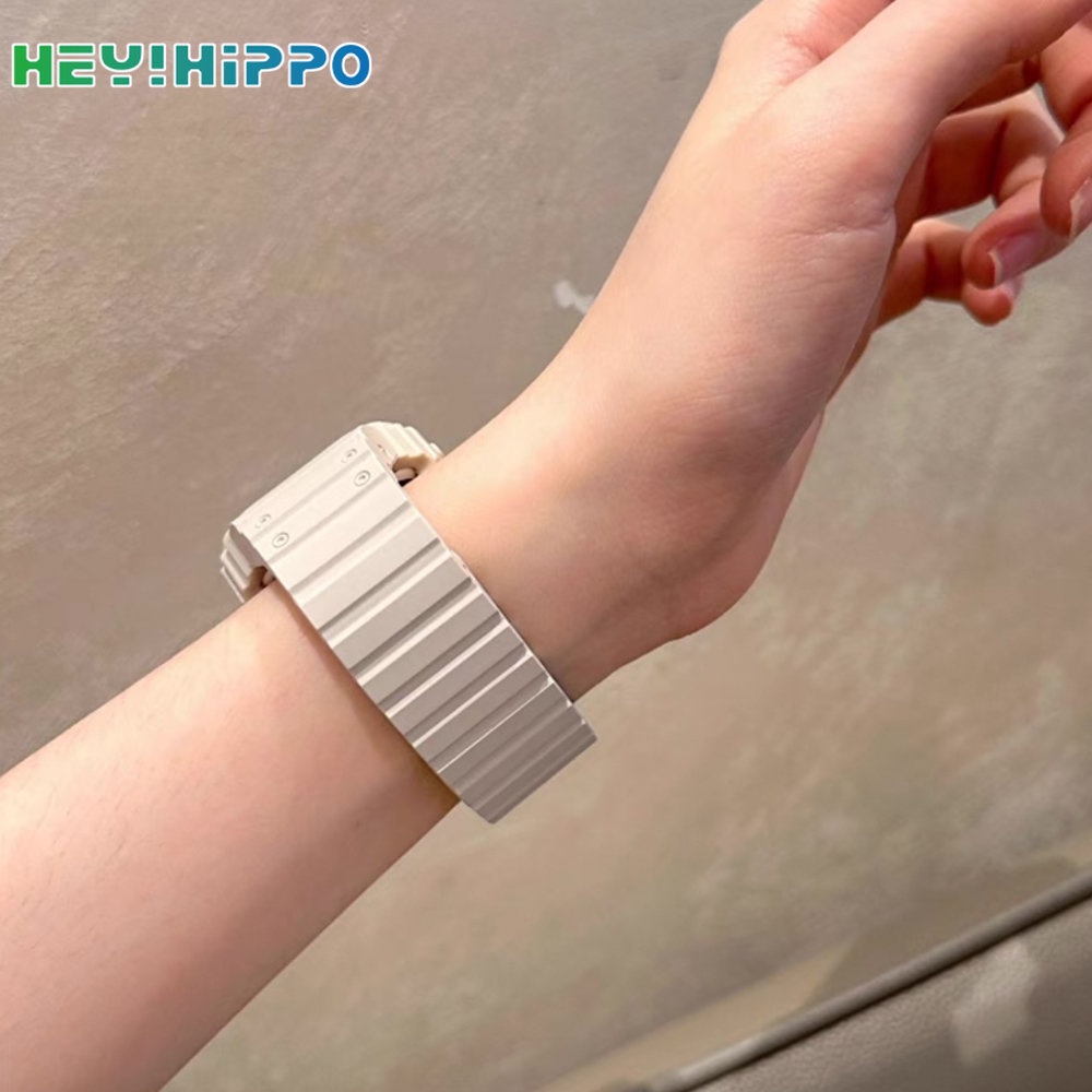 Dây Đeo Silicone Khóa Nam Châm Cho Đồng Hồ Thông Minh iwatch 45 / 44 / 42 / 41 / 40 / 38mm series 8 / 7 / 6 / 5 / SE