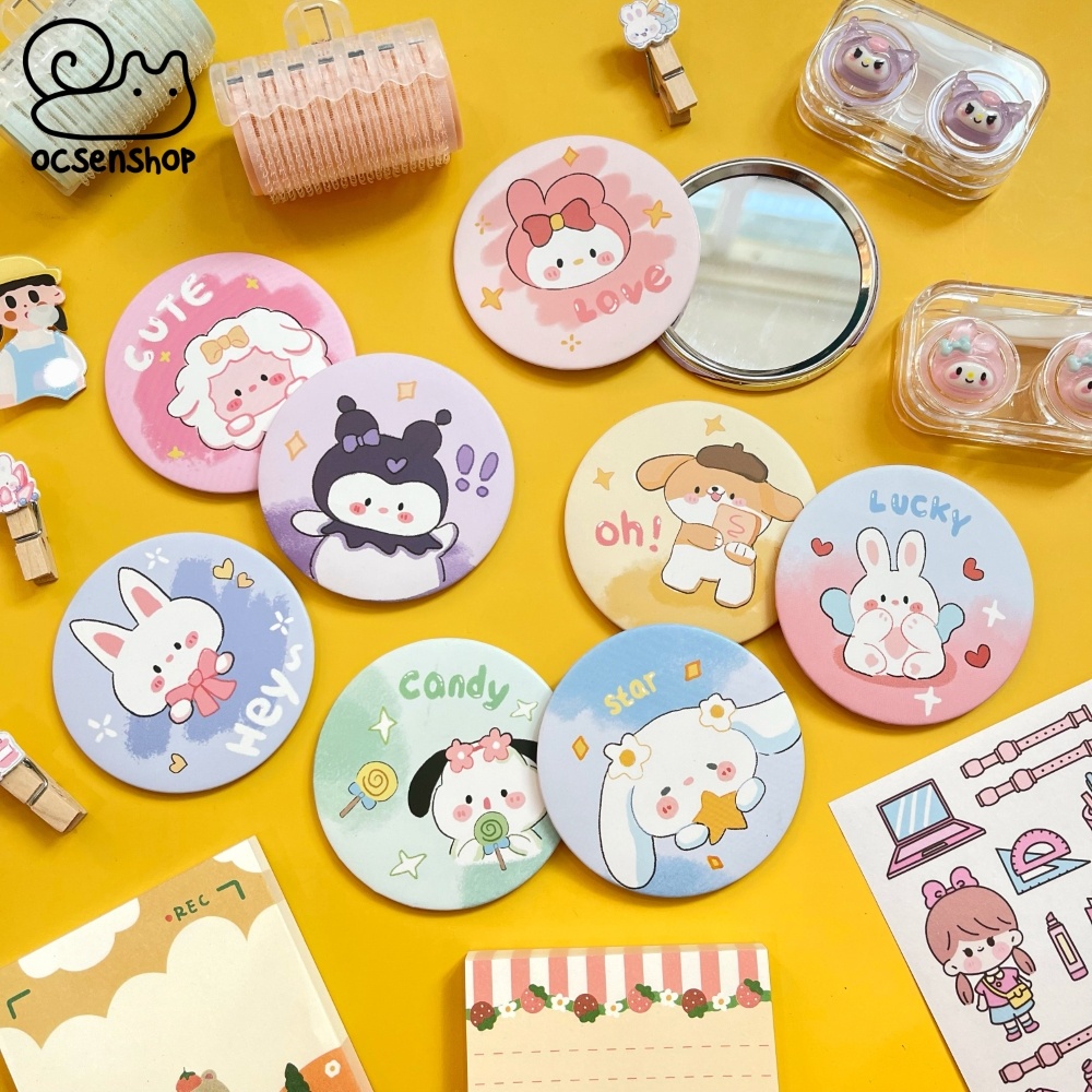 Gương 1 mặt Sanrio(Giao mẫu ngẫu nhiên)