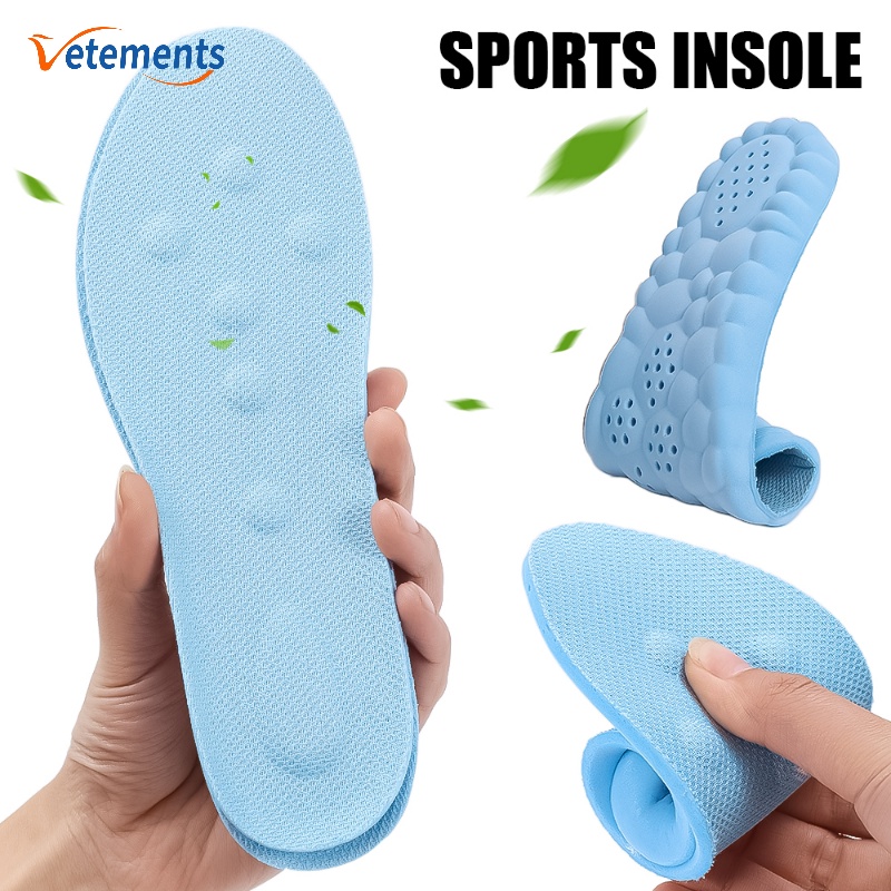 1 Cặp Đế Lót Giày Giảm Xóc Bằng Xốp Thoáng Khí Thoải Mái Mùa Hè Cho Nam Và Nữ