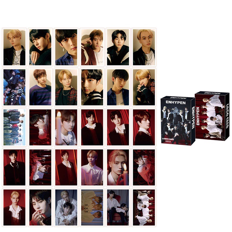 Set 30 Tấm Thẻ Ảnh In Hình Dễ Thương Phong Cách Hàn Quốc