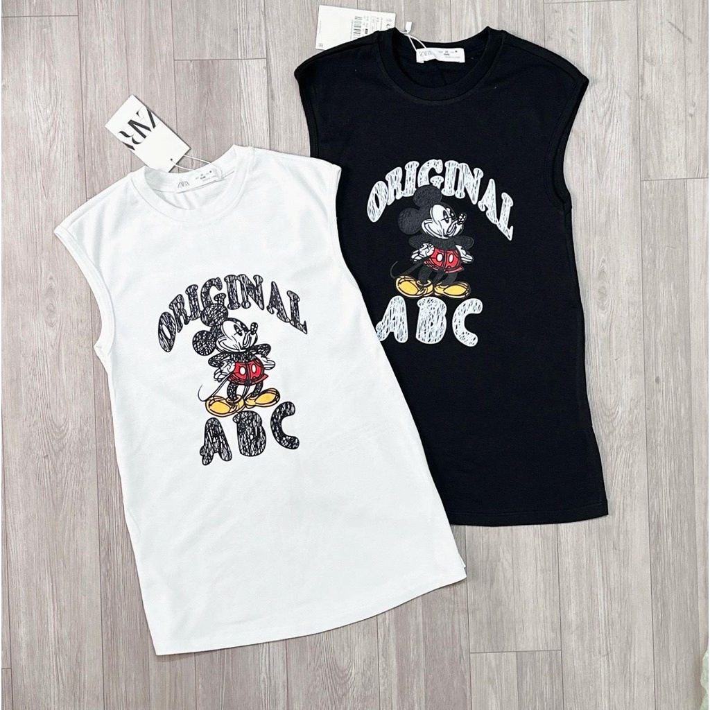 ✨BÁN SỈ✨Combo 2 đầm MICKEY đen trắng