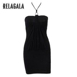 RelaGala Thời trang nữ Váy ôm cổ chắc chắn gợi cảm