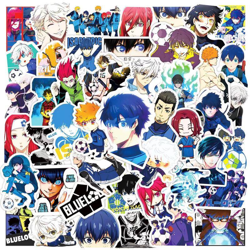 Bộ 50 Nhãn Dán Anime Isagi Yoichi Bachira Chigiri Chống Thấm Nước Trang Trí Ba Lô / Điện Thoại / Máy Tính
