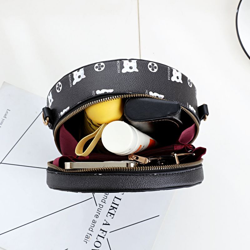 Túi Đeo Chéo Nhỏ Hình Tròn Thời Trang Dành Cho Nữ