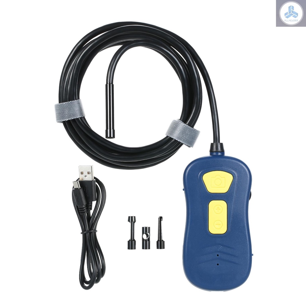Wireless Endoscope WiFi Borescope Snake Camera IP67 Waterproof HD Inspection Camera with 6 LED Lights Auto Repair and Unlocking Borescope for Android and iOS Smartphone, iPhone