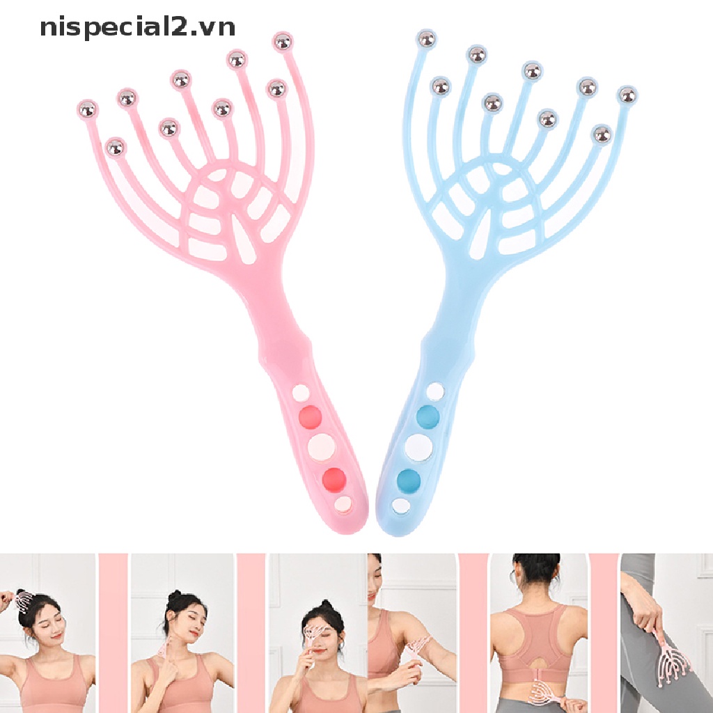 Dụng Cụ Mát Xa Da Đầu Hình Bạch Tuộc Giúp Giảm Căng Thẳng