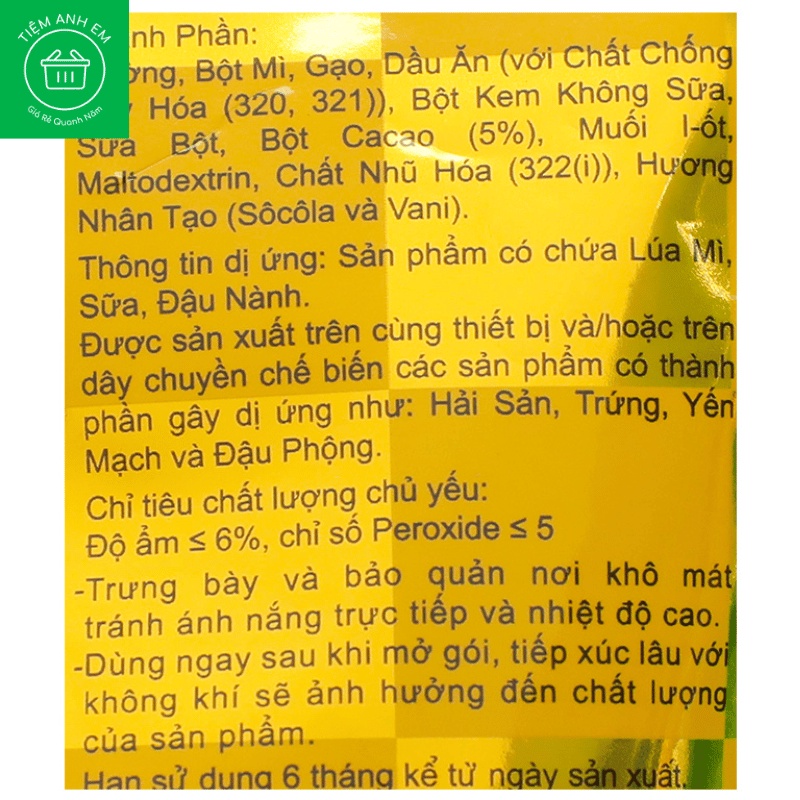 Snack sôcôla Oishi Pillows Party Size gói 85g