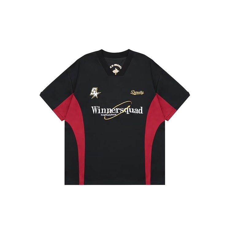 Áo Thun Tay Ngắn Cổ Chữ V Dáng Rộng Phong Cách Hip hop Mỹ Thời Trang Mùa Hè Hàng Mới Dành Cho Nam Và Nữ