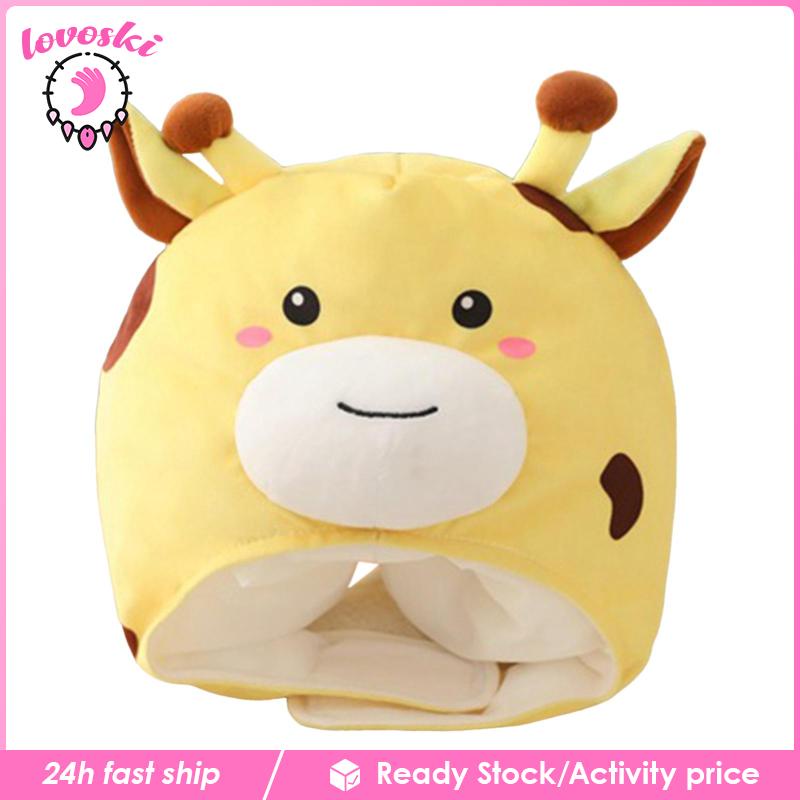 Mũ Trùm Đầu Hình Tuần Lộc Bằng Lông Nhung Dễ Thương Xinh Xắn