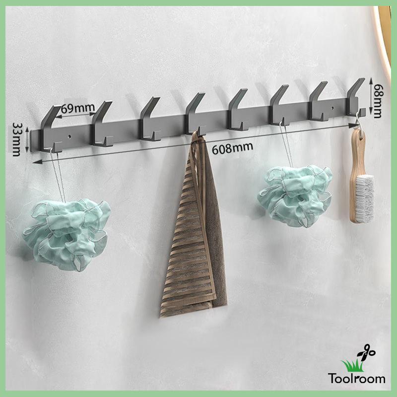 Giá Treo Áo Khoác / Nón / Áo Khoác Bằng Nhôm Với 8 Móc Treo Tiện Dụng Cho Lễ Phục Vụ