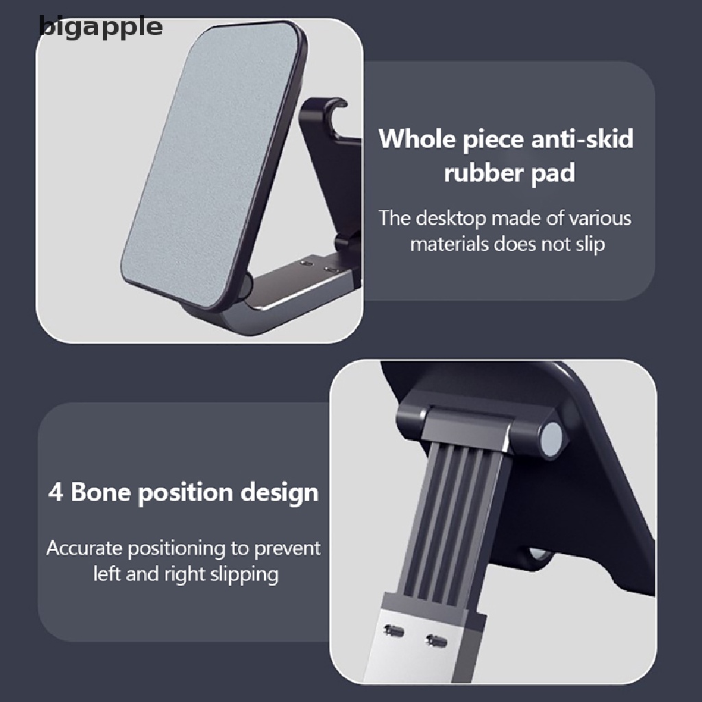 Giá Đỡ Điện Thoại / Máy Tính Bảng Bằng Hợp Kim Nhôm Có Thể Gấp Gọn Tiện Dụng