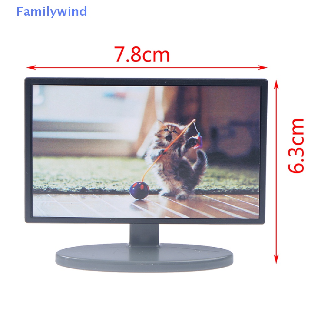 Mô Hình TV Phòng Khách Mini Tỉ Lệ 1: 12 Trang Trí Nhà Búp Bê
