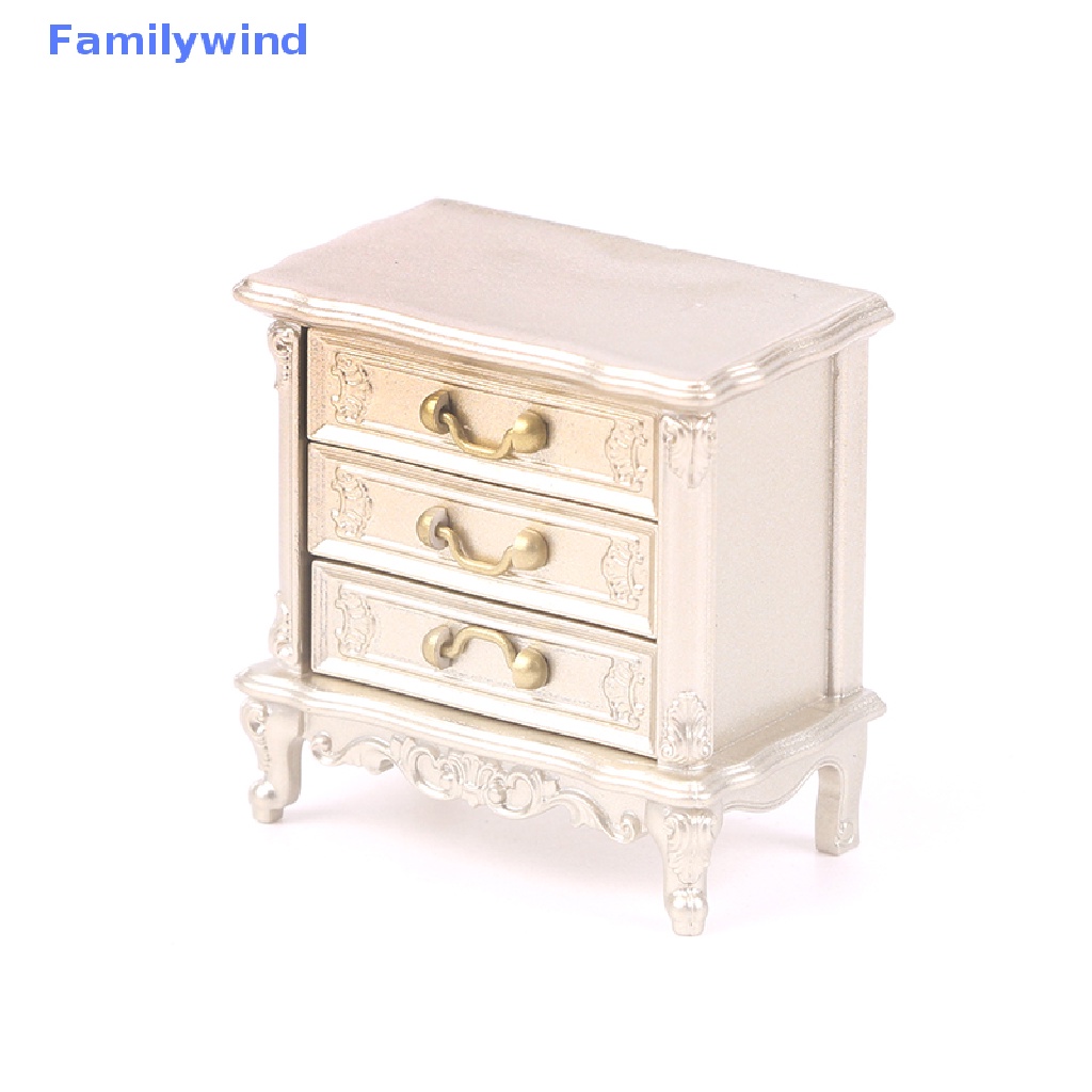 1 Tủ Ngăn Kéo Phòng Ngủ Cho Nhà Búp Bê Tỉ Lệ 1 / 12