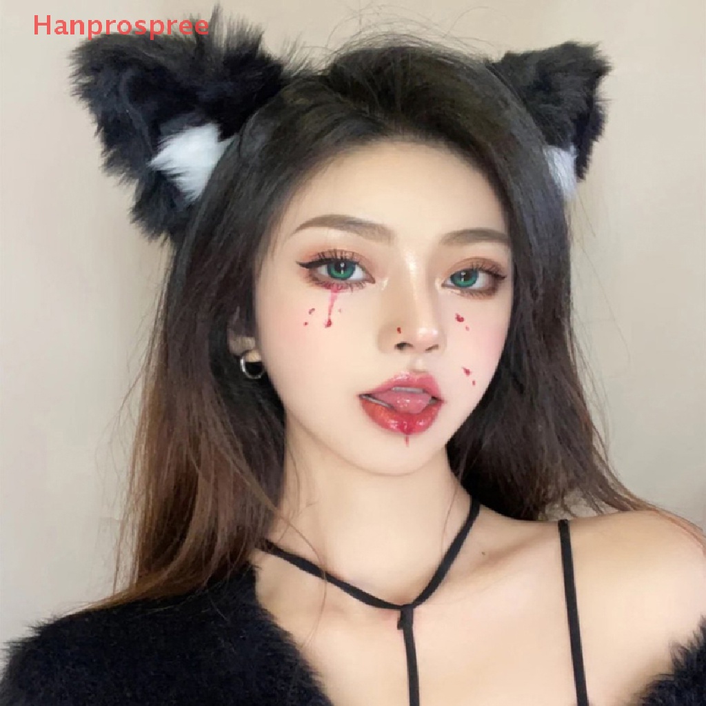 Băng Đô Cài Tóc Tai Mèo Bằng Lông Cáo Dễ Thương