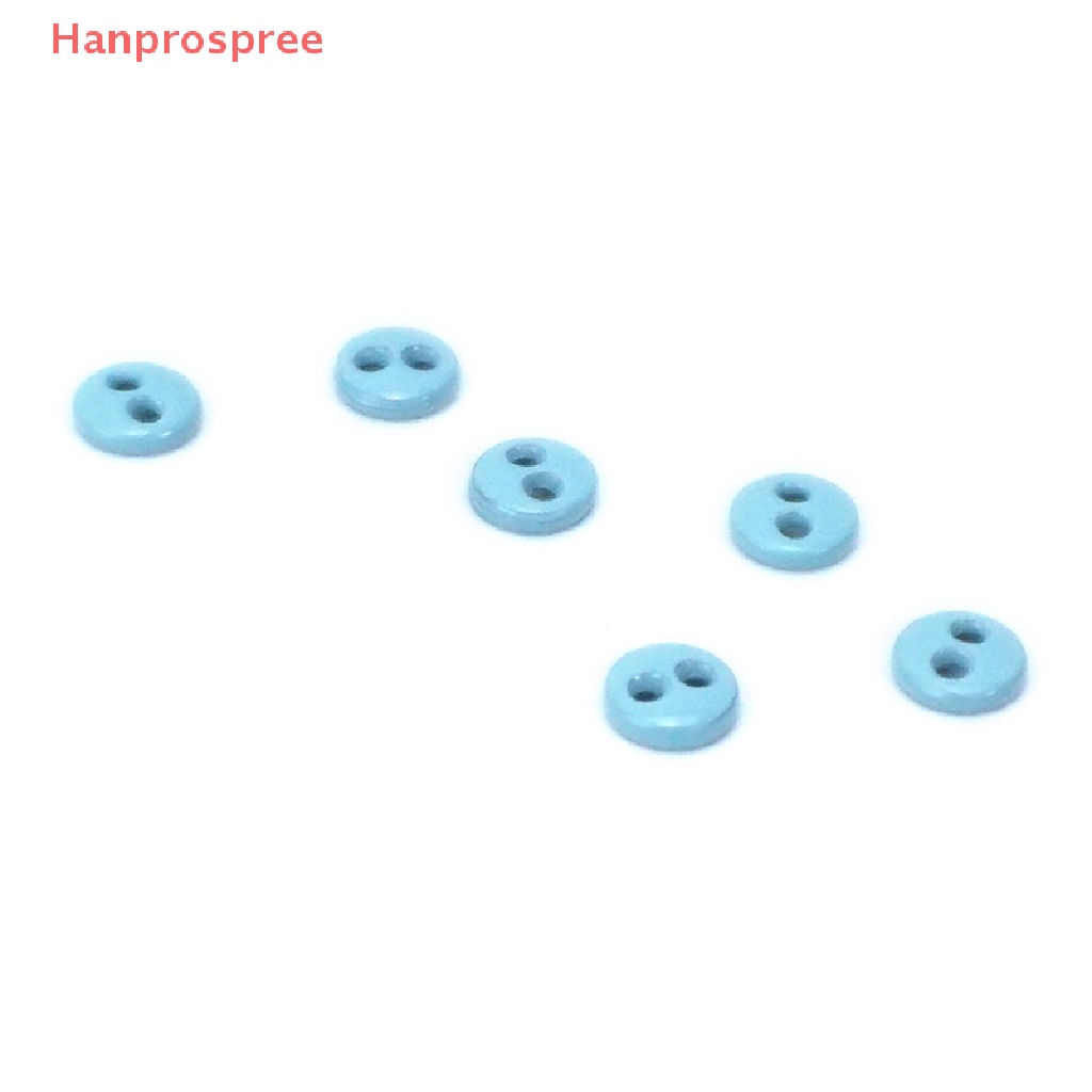 Set 10 Nút Tròn Hai Lỗ Nhiều Màu Sắc Làm Đồ Chơi Búp Bê