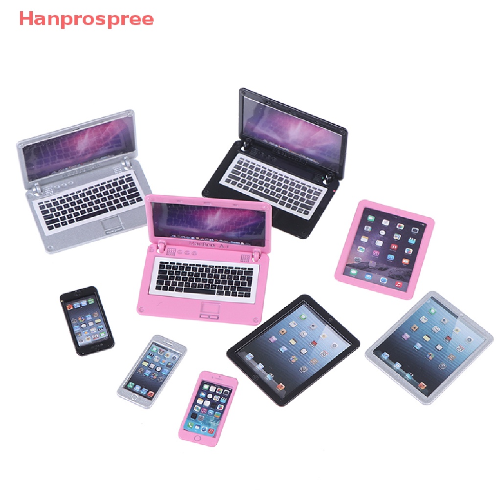 Set 3 Mô Hình Máy Tính Bảng / Điện Thoại Di Động Trang Trí Nhà Búp Bê Tỉ Lệ 1 / 6