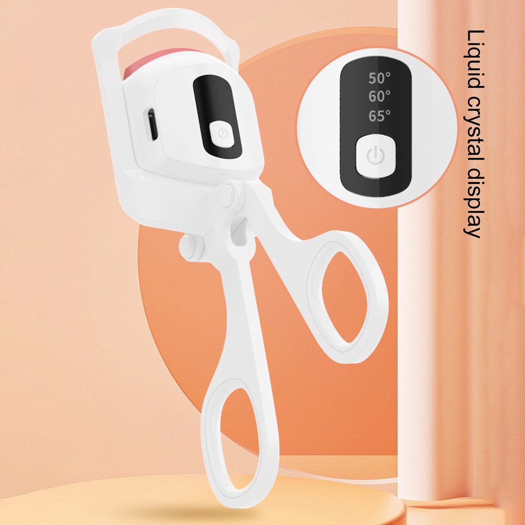 1 Bộ Dụng Cụ Uốn Cong Lông Mi Bằng Nhiệt Độ Lâu Trôi Có Thể Sạc Lại