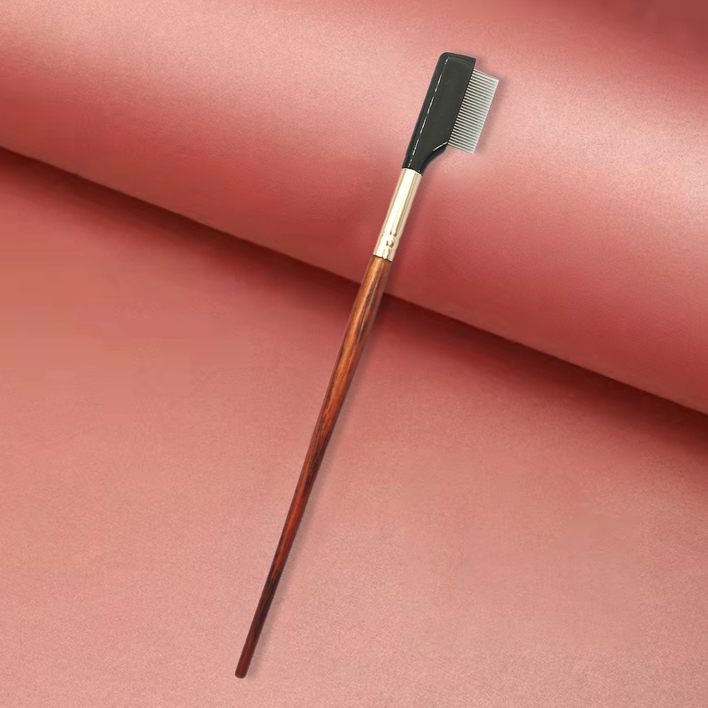 Lược Chải Lông Mi Bằng Thép Tay Cầm Gỗ Tự Nhiên Thân Thiện Với Môi Trường Không Biến Dạng Cho Nữ [beautymart]