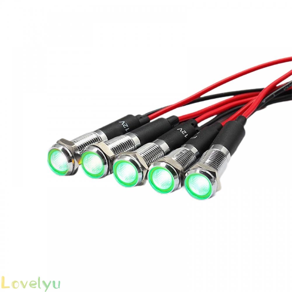 ⭐2023 ⭐Signal Light 12V Sound 8mm Accessories Equipment Flat Head Model Metal