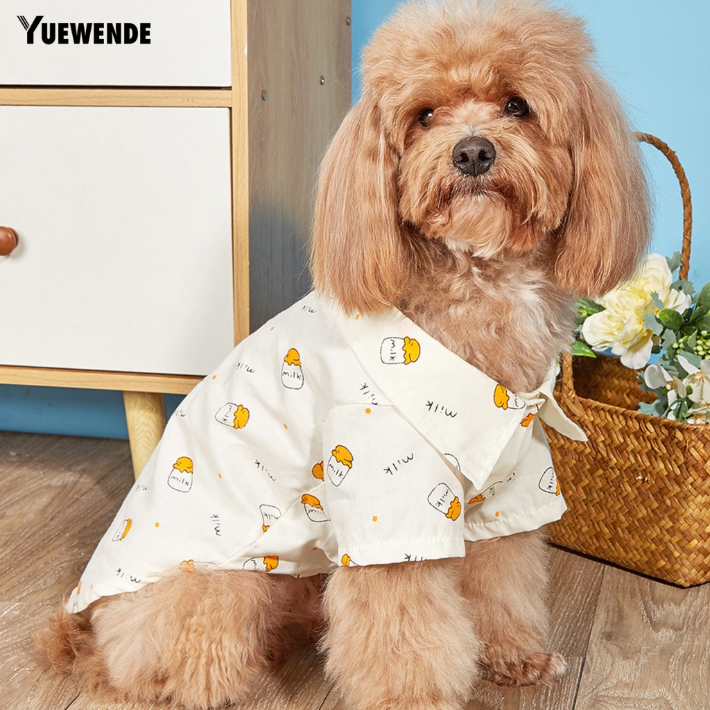 Yue.z Trang Phục Hóa Trang Cho Cún Cưng In Hình Chai Sữa Thời Trang Mùa Hè Đáng Yêu