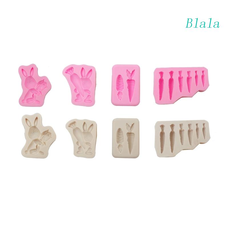 Khuôn Silicone Làm Bánh Tạo Hình Thỏ Phục Sinh Độc Đáo Tiện Dụng