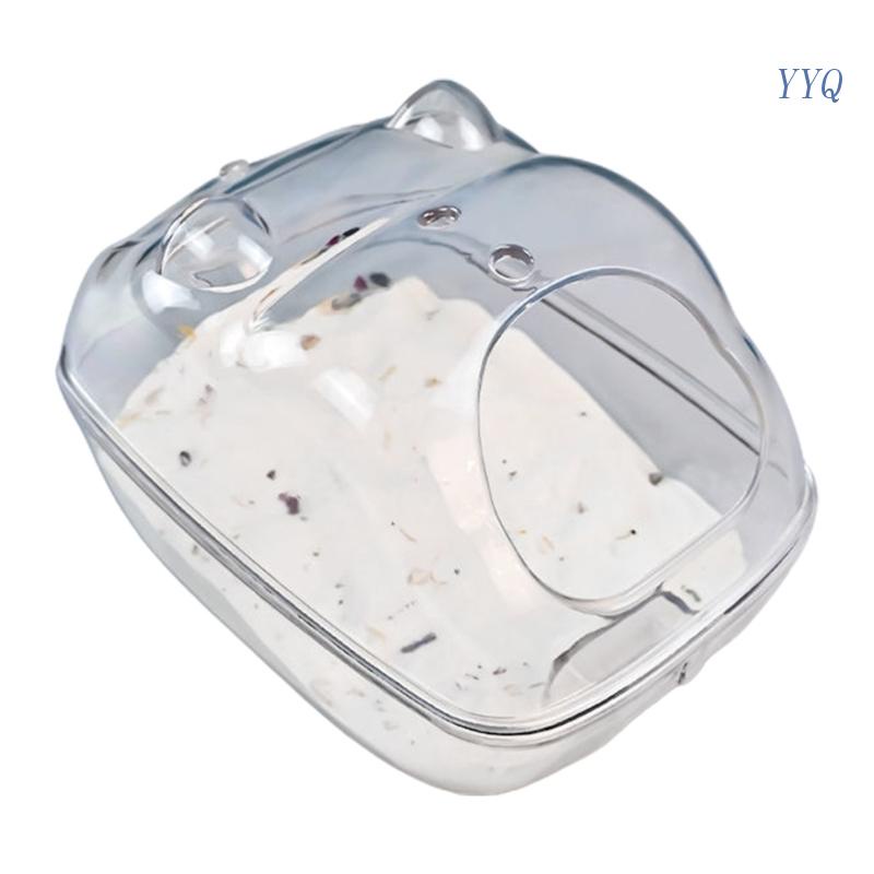 Hộp Đựng Cát Vệ Sinh Cho Chuột Hamster Bằng Nhựa Trong Suốt
