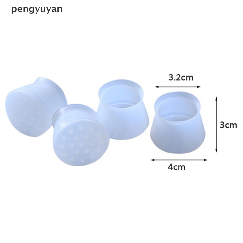 Bộ 4 Miếng Bọc Chân Bàn Ghế Bằng Silicon Chống Trượt Tiện Dụng