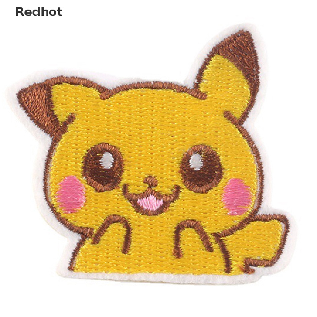 &lt; Redhot &gt; Miếng Vá Quần Áo Thêu Hoạt Hình Pokemon DIY
