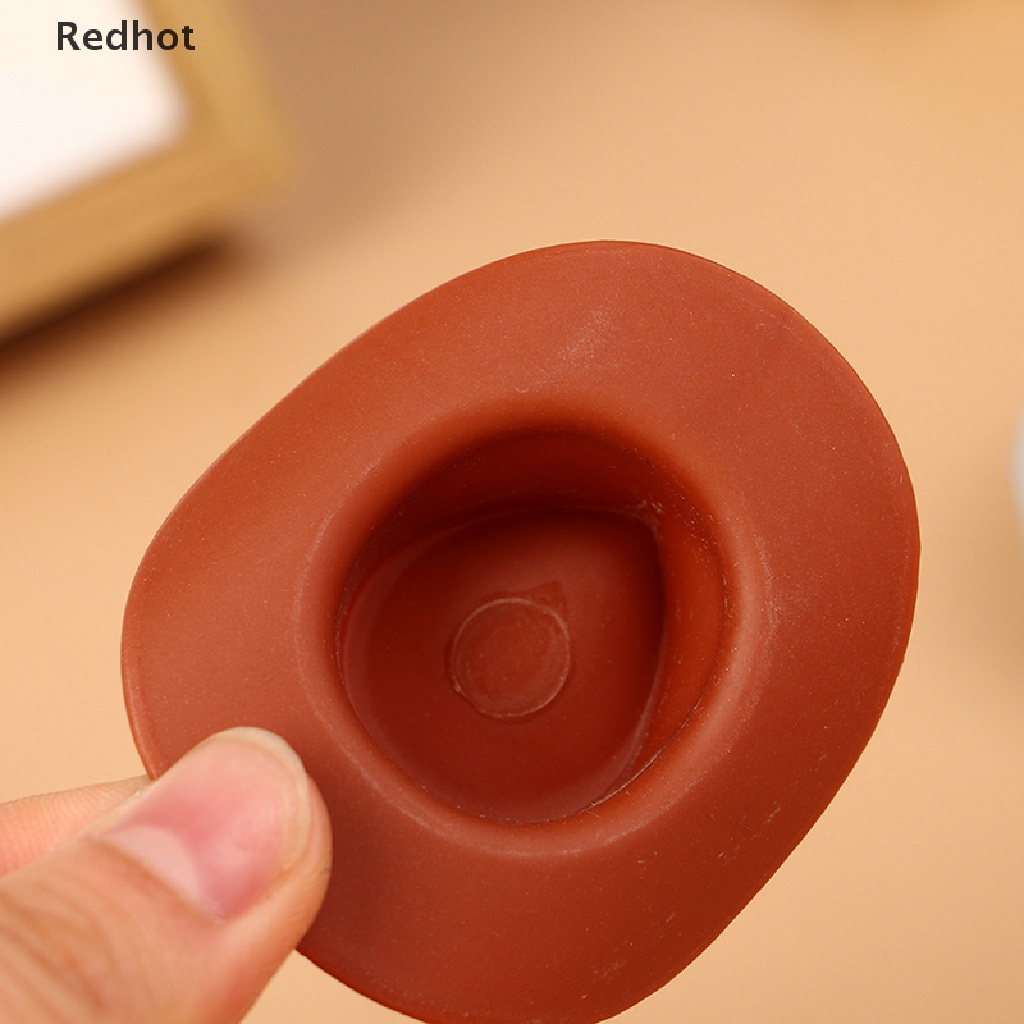 &lt; Redhot &gt; Set 10 Nón Cao Bồi Tây Bằng Nhựa Dành Cho Búp Bê