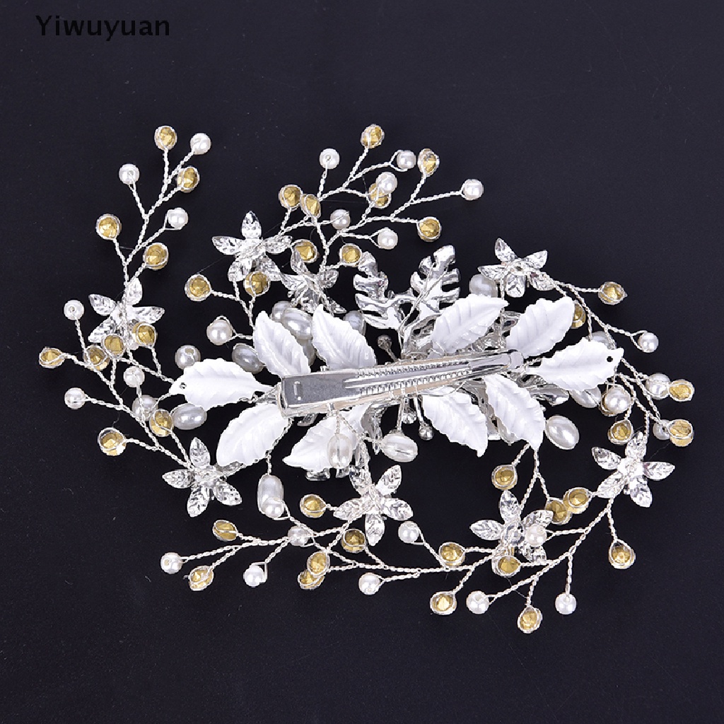 < Yiwuyuan > Kẹp Tóc Hoa Handmade Phụ Kiện Tóc Cho Cô Dâu Trong Ngày Cưới Giảm Giá