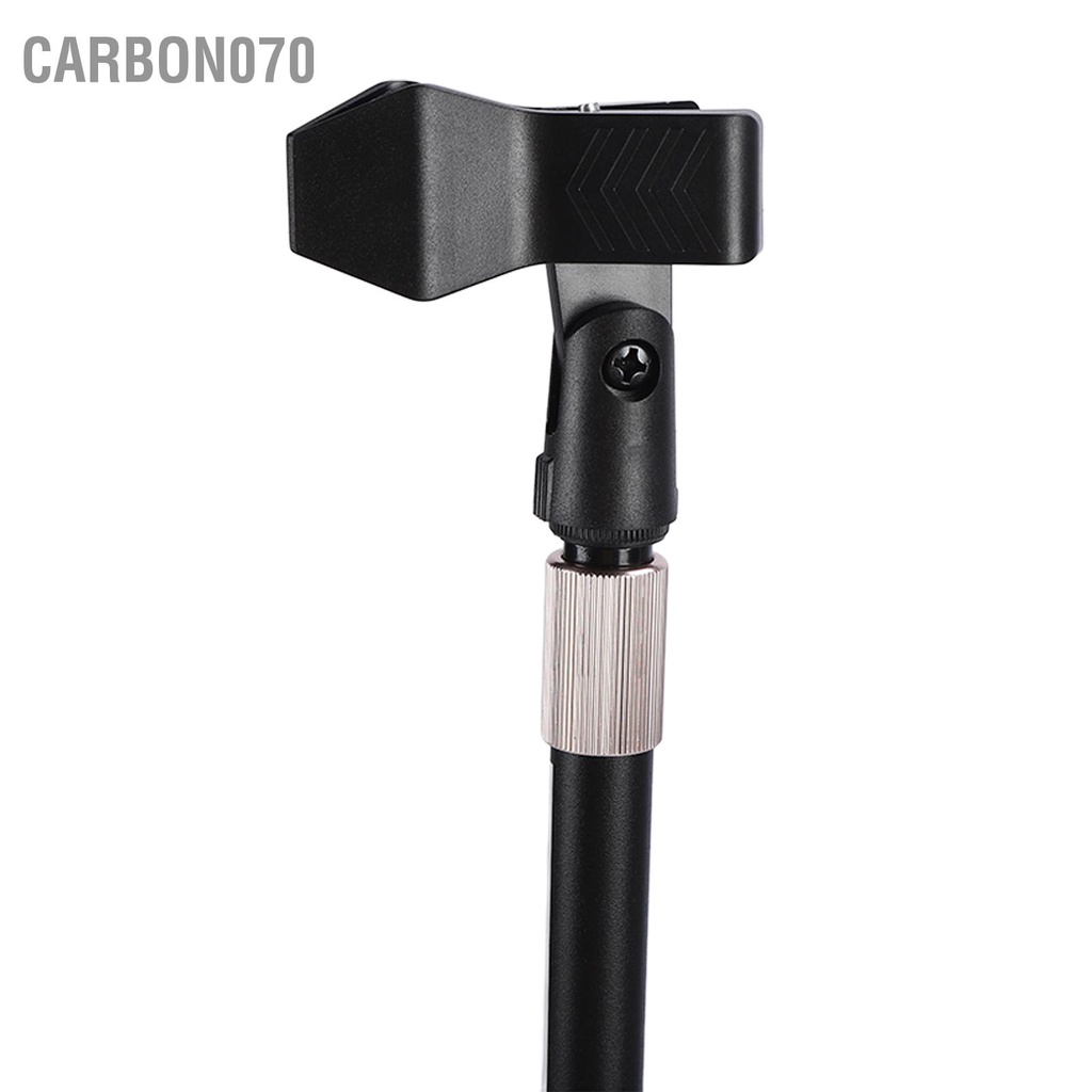 Carbon070 Chân đế micrô có thể thu vào ổn định với Đế tròn chịu lực dày cho Mic 26‑45mm