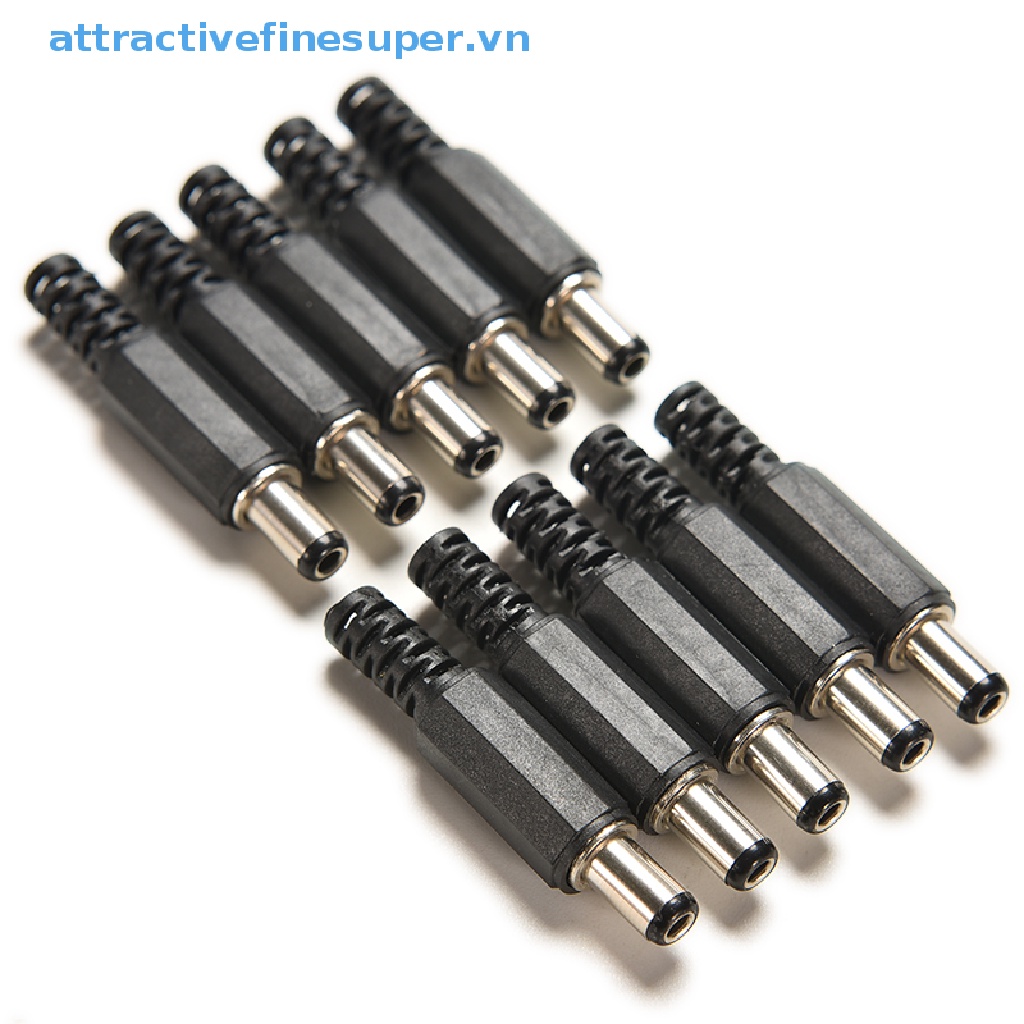 Set 10 Đầu Nối Nguồn DC 2.1mm / 5.5mm Cho CCTV