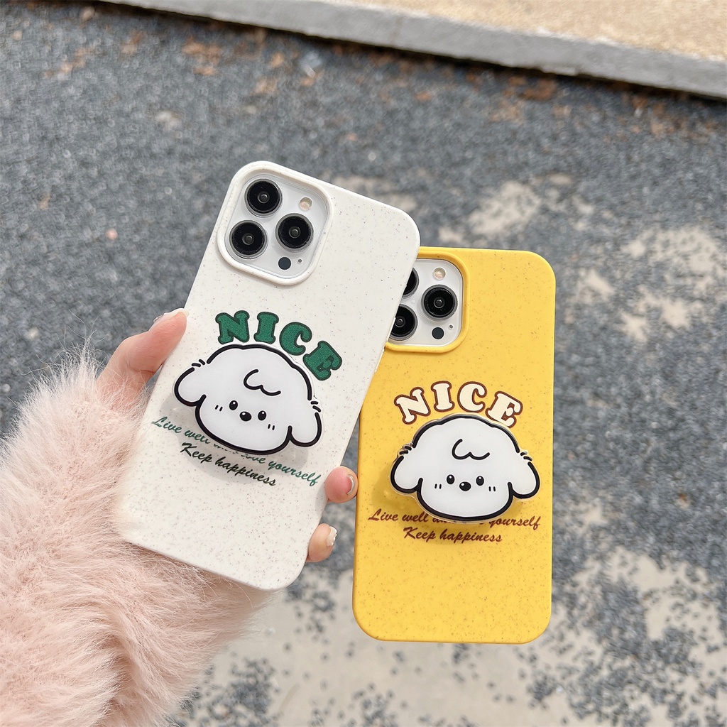 Ốp Điện Thoại TPU Silicon Mềm Chống Sốc In Hình Chú Cún Dễ Thương Cho iphone 14 Pro Max 13 12 11