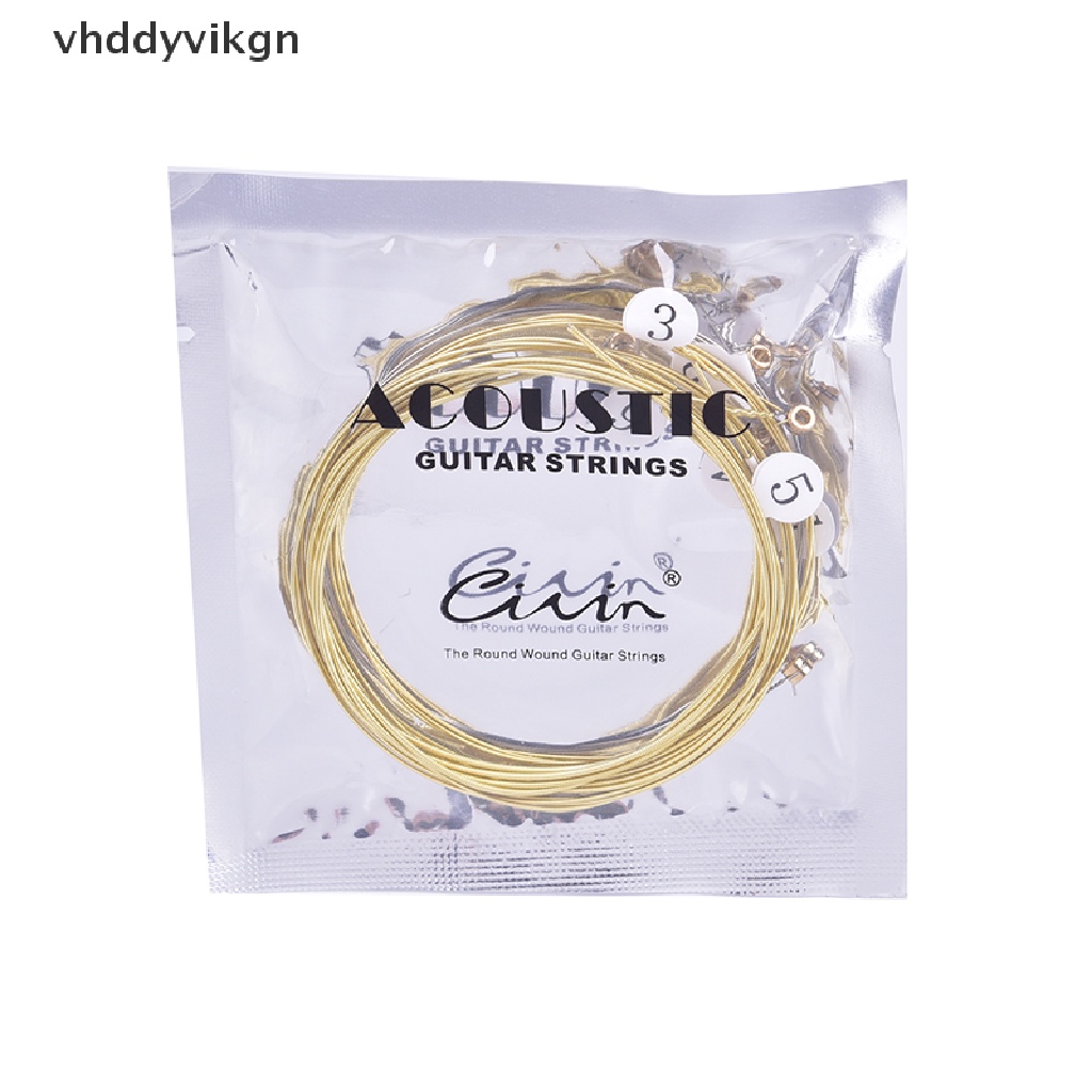 Set 6 Dây Đàn Ghi Ta Bằng Thép Đồng Thau Hình Lục Giác