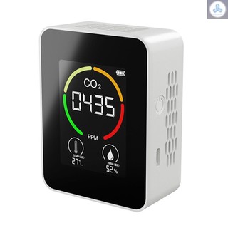 CO2 Air Detector Carbon Dioxide Detector Agricultural Production Greenhouse CO2 Monitor White